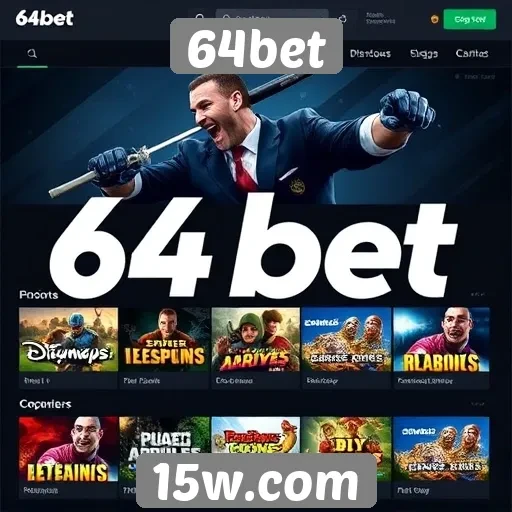 Análise da diversidade de jogos disponíveis no 64bet